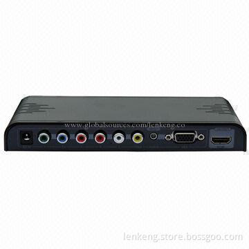 VGA, Component Video and Composite Video to HDMI Converter, Upscale to 720/1,080P Resolution